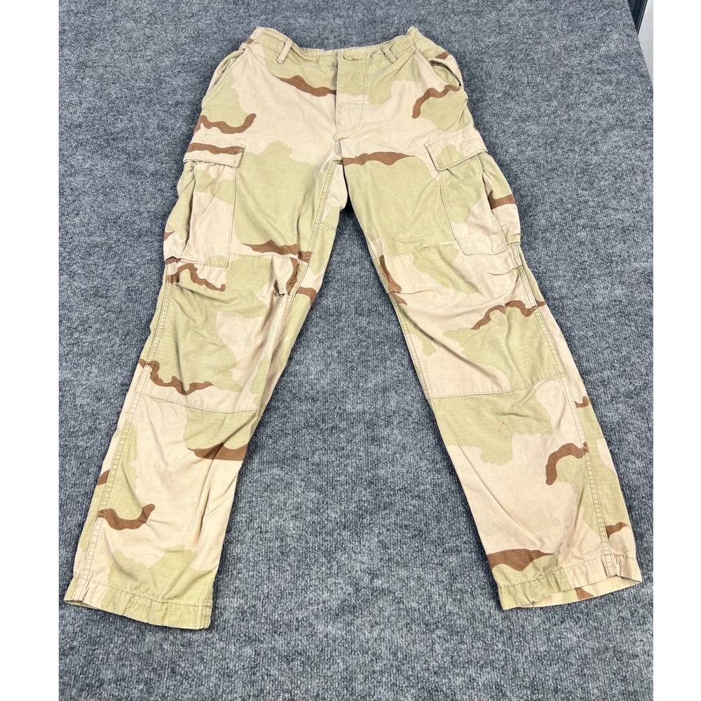 US Military 3 Color Desert Camo BDU Cargo Pants Small Regular 100% Cotton 1991